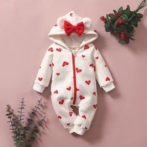 Heart Decore Baby Jump Suit
